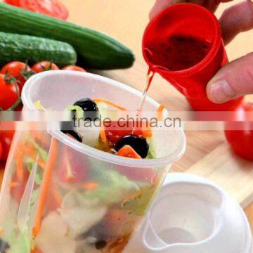 Promotion Product Plastic Saladcontainer on the go /plastic Salad Cup With Fork&sauce Box photo-2