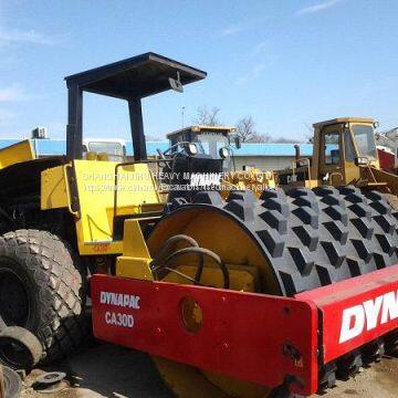 Used dynapac ca30PD road rollers with sheep foot compactor roller