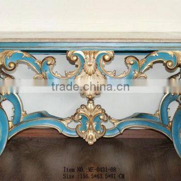 French Style Resin Console Table With Marble Top ME-0431-01 photo-5