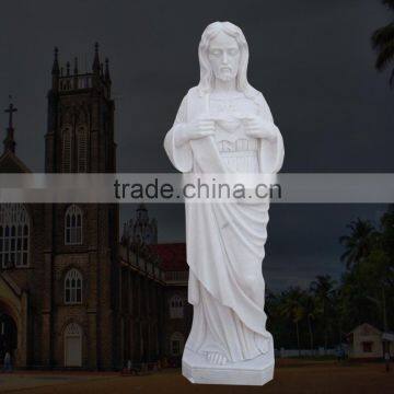 High Quality Church Religion Marble Homeless Jesus Sculpture photo-3