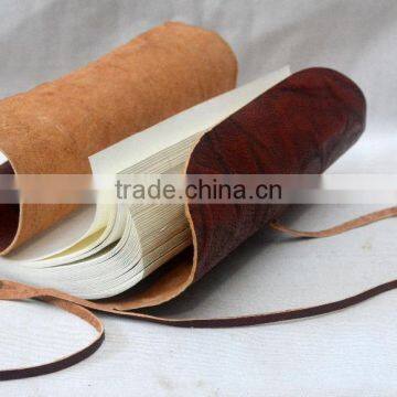 Handmade Vintage Crush Rolled Leather Journal photo-2
