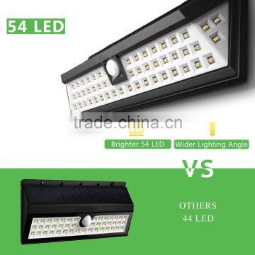 Hotsale Outdoor Solar Lights With PIR Sensor , Weatherproof Commercial Quality 54LED Home and Garden Lights photo-3