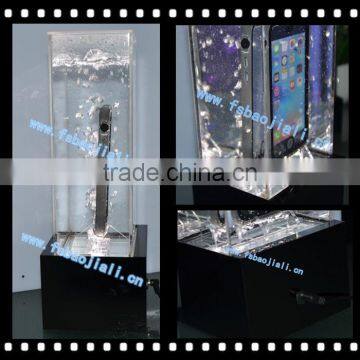 Lighting Acrylic Mobile Phones Used Waterproof Showcase