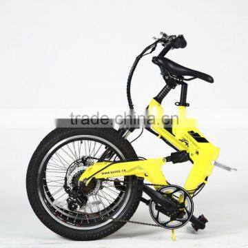 20 Inch Electric Folding Bike Mountain Electric Bike Full Suspension Mountain Electric Bike