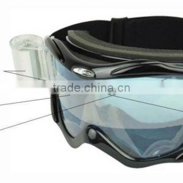 Super Anti-fog PC lens Motorcycle cross goggle/mirror with 100% UV