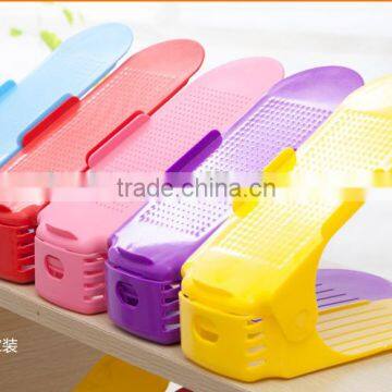 50% space saved Household Plastic Adjustable Shoe Stand Racks