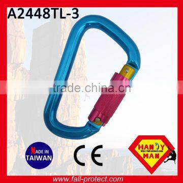 Quicklock Triple Lock Mountain Aluminum Carabiner With CE Certificate