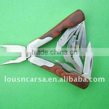 Stainless steel wood handle handle muilti-functional pliers