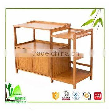 High quality family life use multifunction bamboo corner kitchen shelves