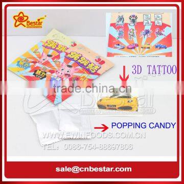 Magic Popping Candy With 3D Tattoo