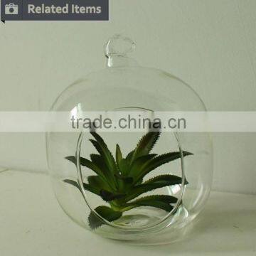 Hanging Glass Succulents Terrarium Mini Artificial Plants for Home Decoration photo-6