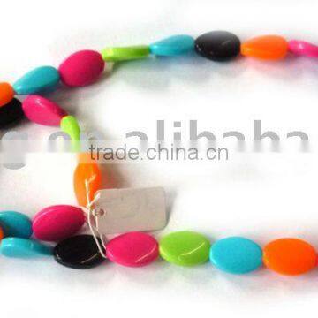 Rainbow colors children's bead bracelet n necklace Jewelry Set