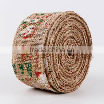 MSD 2016 Woven Jacquard 2.5 Inch Wide Natural Jute Ribbon photo-3