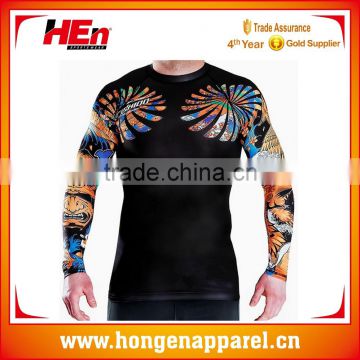 Hongen apparel Wholesale Clothing Factory Price Custom rash guard Sportswear compression sportswear