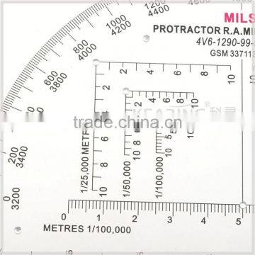 6inch Military Protractor KMP-1 Military Protractor,half Moon Military Protractor photo-2