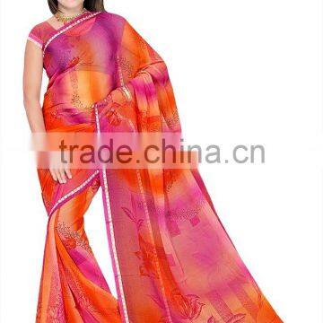 Flower Printed Saree in Different color