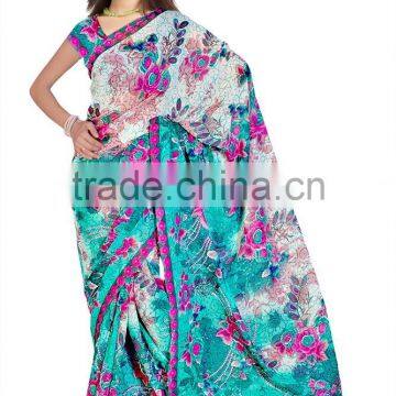 Designer Printed Saree With Blouse photo-4