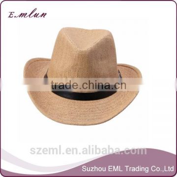 Cheap straw cowboy hats/cheap mens straw hats/promotional straw hat