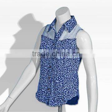 2015 popular Women Casual sleeveless shirts 140906