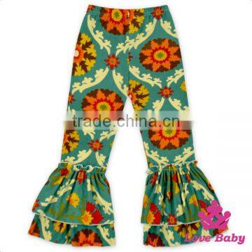Fancy Wear Printed Pattern Two Layers Icing Wholesale Girls Ruffle Pants photo-5