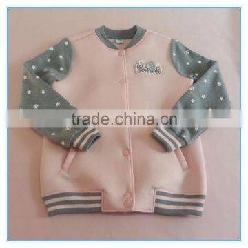 Wholesale Children Girls Polyester Baseball Jackets Girls Long Sleeve Clothes Sports Jackets photo-3