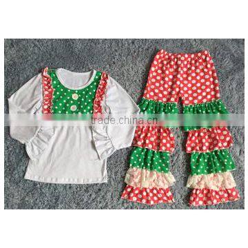 2015 Hot Sale Autumn Winter Baby Unisex Christmas Tree Pajamas Outfits Kids Night Gown Outfits Baby New Year Outfits photo-4