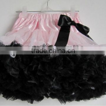 pink black baby girl fluffy pettiskirts girl's tutu skirts