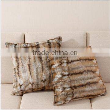 Sofa cushion for leaning on of wool-like pillow