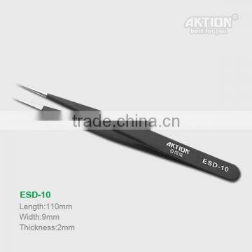 High Temperature Resistance ESD Series Stainless Steel AKTION Tweezer ESD-10 photo-2