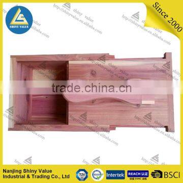 Cedar Wood Material Wooden Shoe Polish Kit Box With Good Scent photo-5