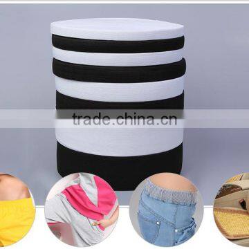 Elastic Feature and Garment Use fold over elastic tape