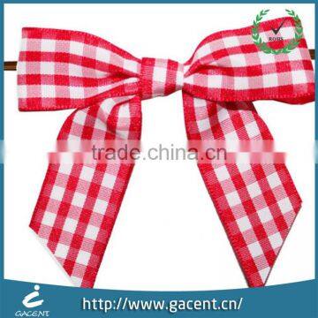 Custom good quality hair decoration mini satin ribbon bow