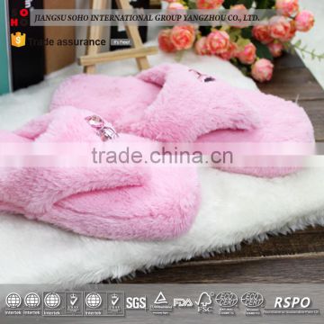 2017 new supplier custom slipper plush slipper