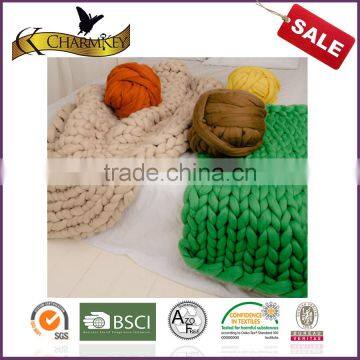 Charmkey Merino Wool Yarn Super Bulk Arm Knitting Yarn Blanket Giant Merino Wool Yarn photo-4