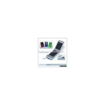 Solar powered chargers with 4 adapters, 1pc car adapter, 1 AC adapter