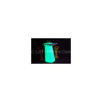 Remote Control LED Cocktail Table , Glowing Table Furniture