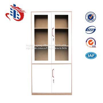 Modern Office 4 glass swing door metal file cabinets