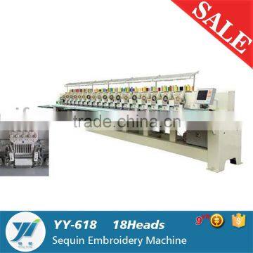 YY-618 18 heads Single Sequin Computerized Embroidery Machine