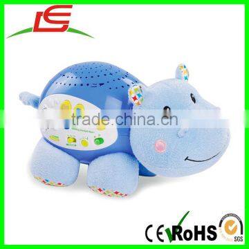 Critters Soothing Starlights Multicolor Hippo Plush With Plastic Body