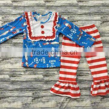 Easter Boutique Kids Clothing Remake Girl Rabbit Print Outfits Spring Boutique Girl Clothing Sets photo-6