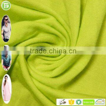 Textile knitting design 95%cotton fabric for shirt Tops and Tank