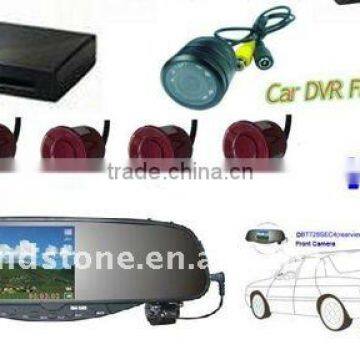 Auto Bluetooth DVR Rearview Mirror with Camera Parking Sensor