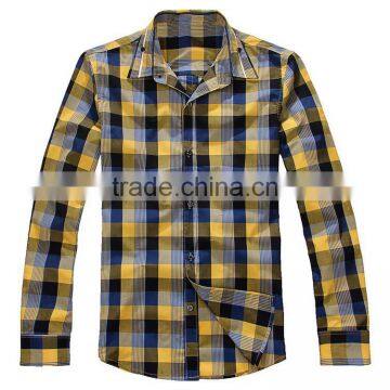 New Plaid Check Mens Long Sleeves Shirts Formals Dress Shirts Business Shirts Button Downed Custom Labelled Dress Casual Shirts photo-6