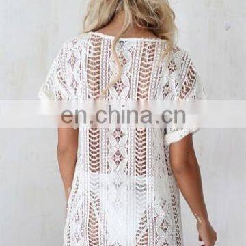 2014 Women Clothing Manufacturer Ladies Lace Blouse Latest Design Blouse photo-2