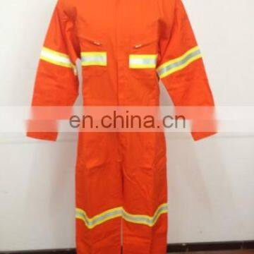 permanent flame retardant protective clothing for fireman with reflective tape