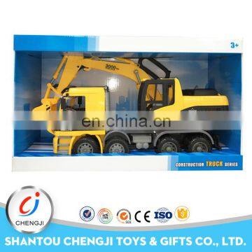 Fashion cheap product plastic construction inertia toy moving truck for sale