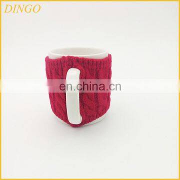Hot Sales Ceramic Coffee Mug With Knitting Cup Cover Sales Christmas Gift Ceramic Mug Cup With Knitting Sleeve Cover photo-5