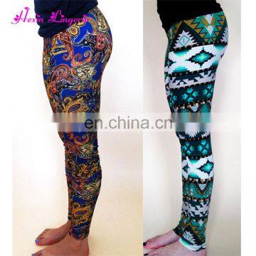 China Factory printing one size fits all high quality lularoe soft leggings