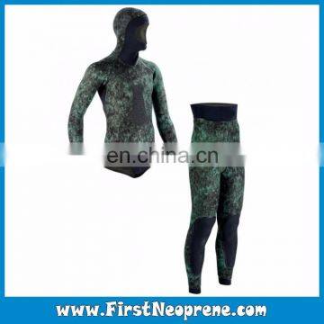 Army Green Camo Printing 3.5mm Neoprene CR Spearfishing Wetsuits For Underwater Hunting photo-6