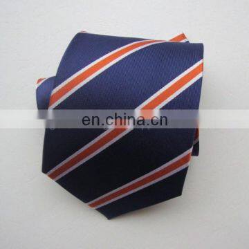 Dark Blue Stripe Design 100% Silk Tie Fashion for Man